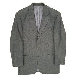 Hugo Boss Hopsack Blazer Wool Tweed Sport Coat Brown Einstein 44R